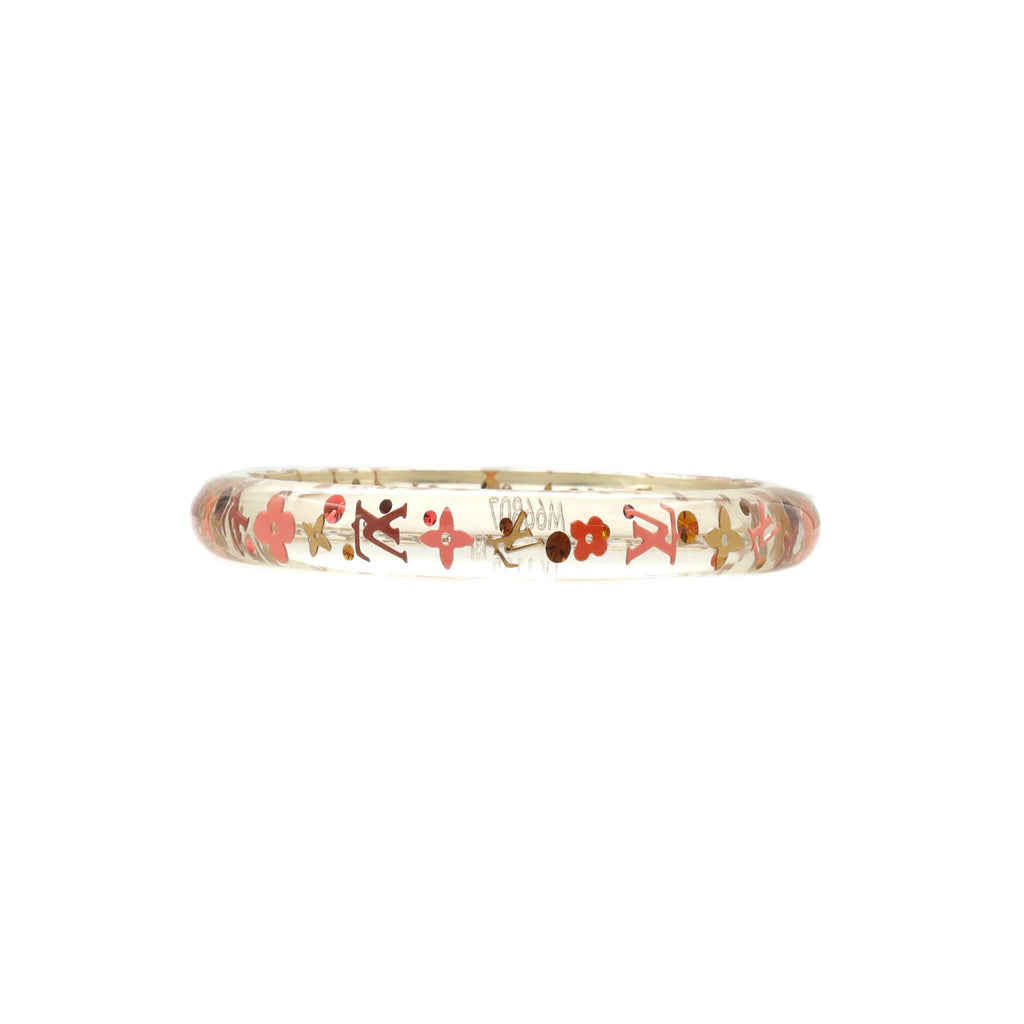 Inclusion Bangle Bracelet Resin with Crystals PM