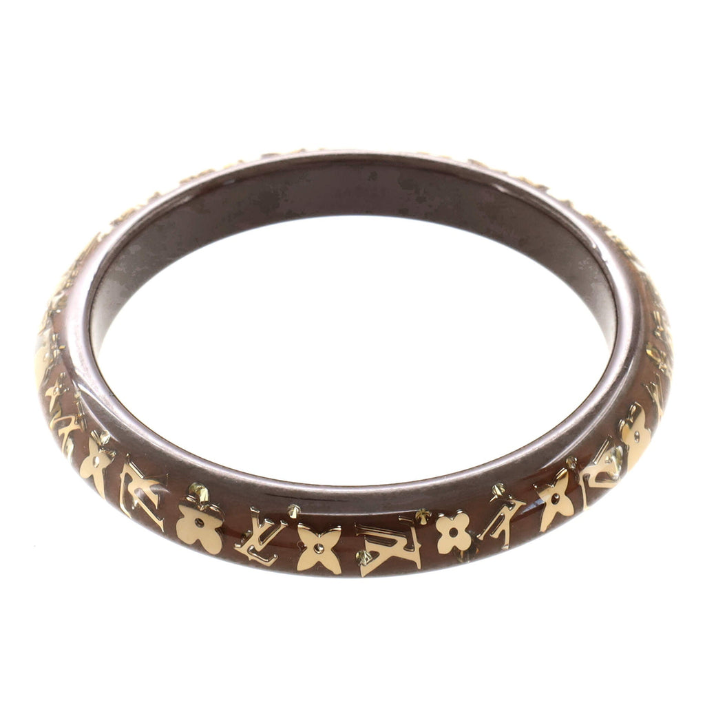 Inclusion Bangle Bracelet Resin with Crystals PM