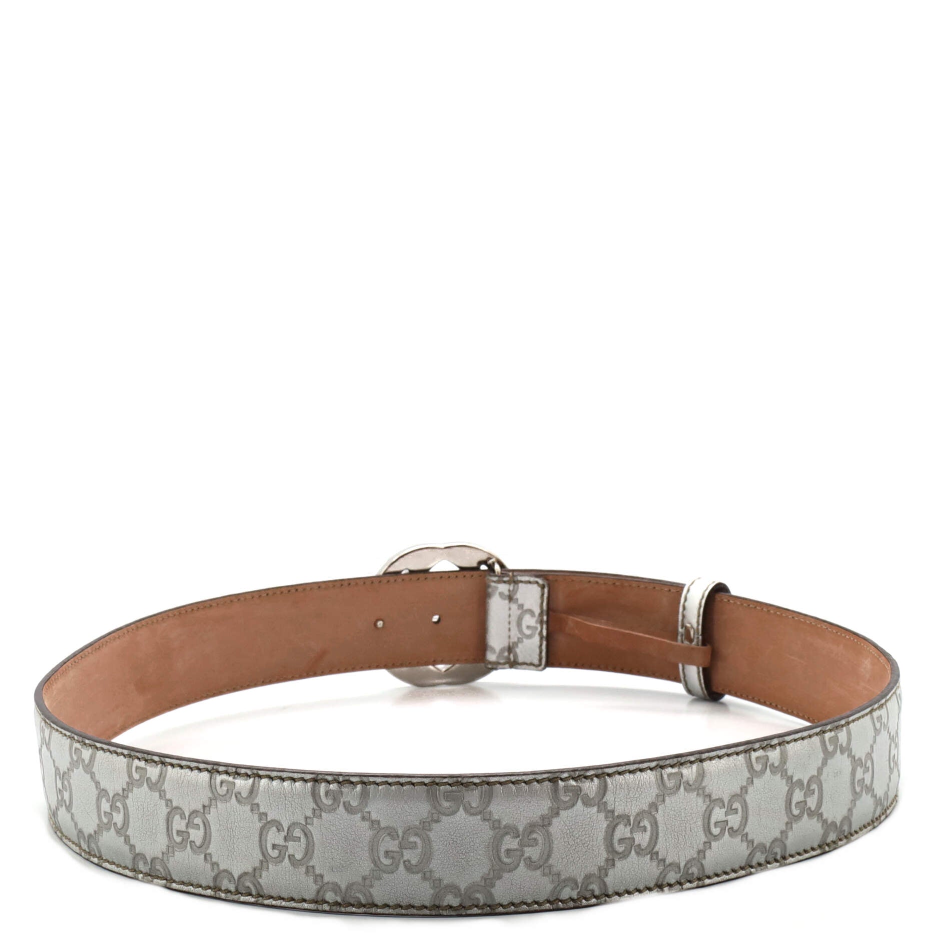 Interlocking G Belt Guccissima Leather Wide 95