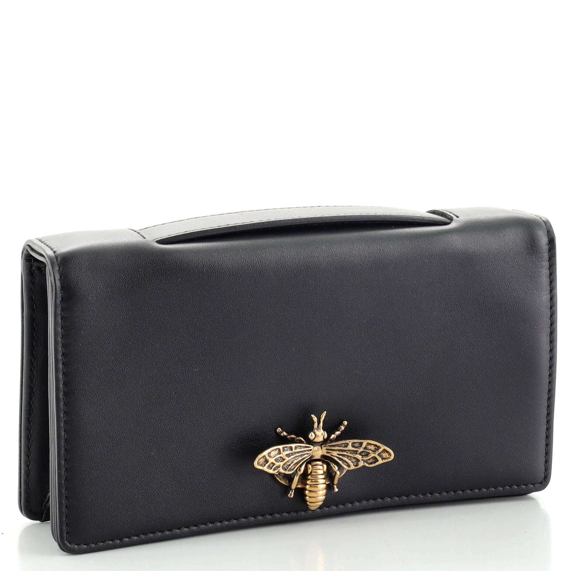 Bee Clutch Leather