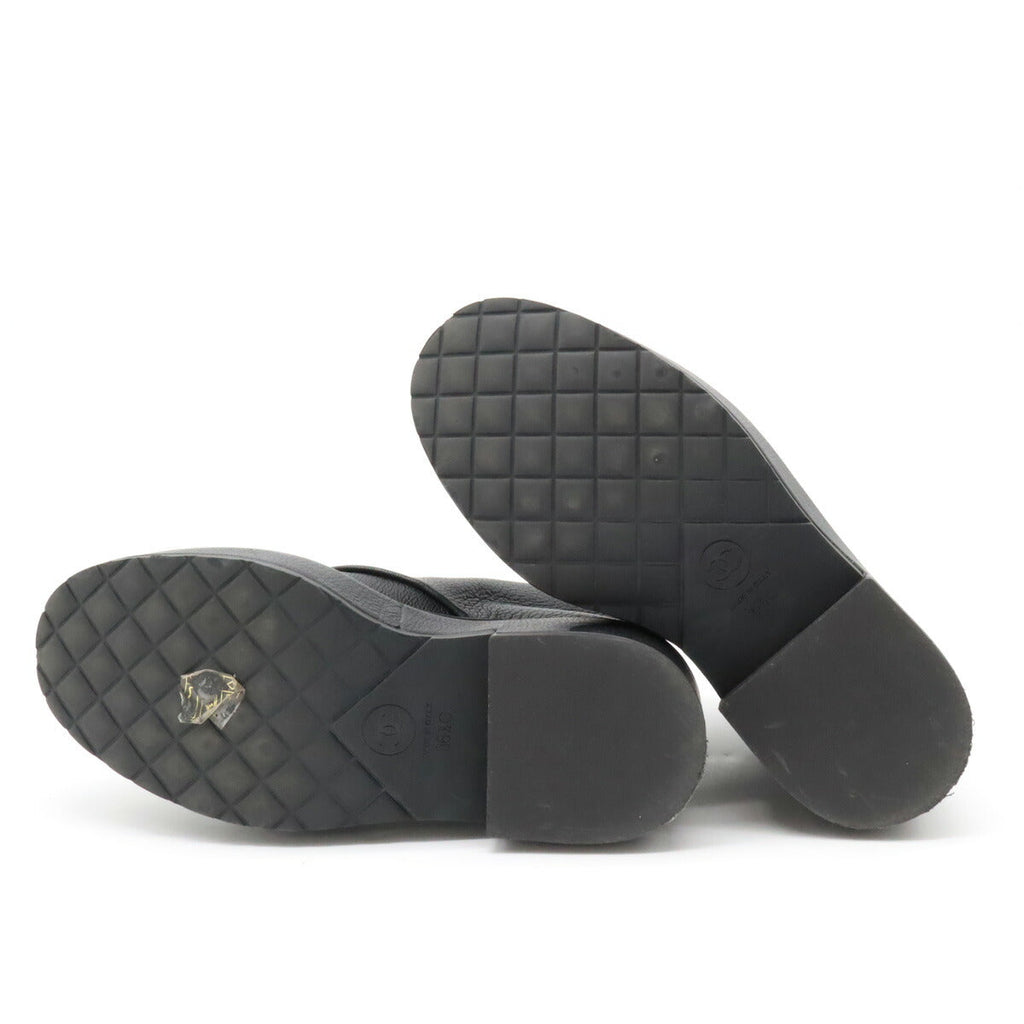 Chanel Leather Pearl Short Boots G36416