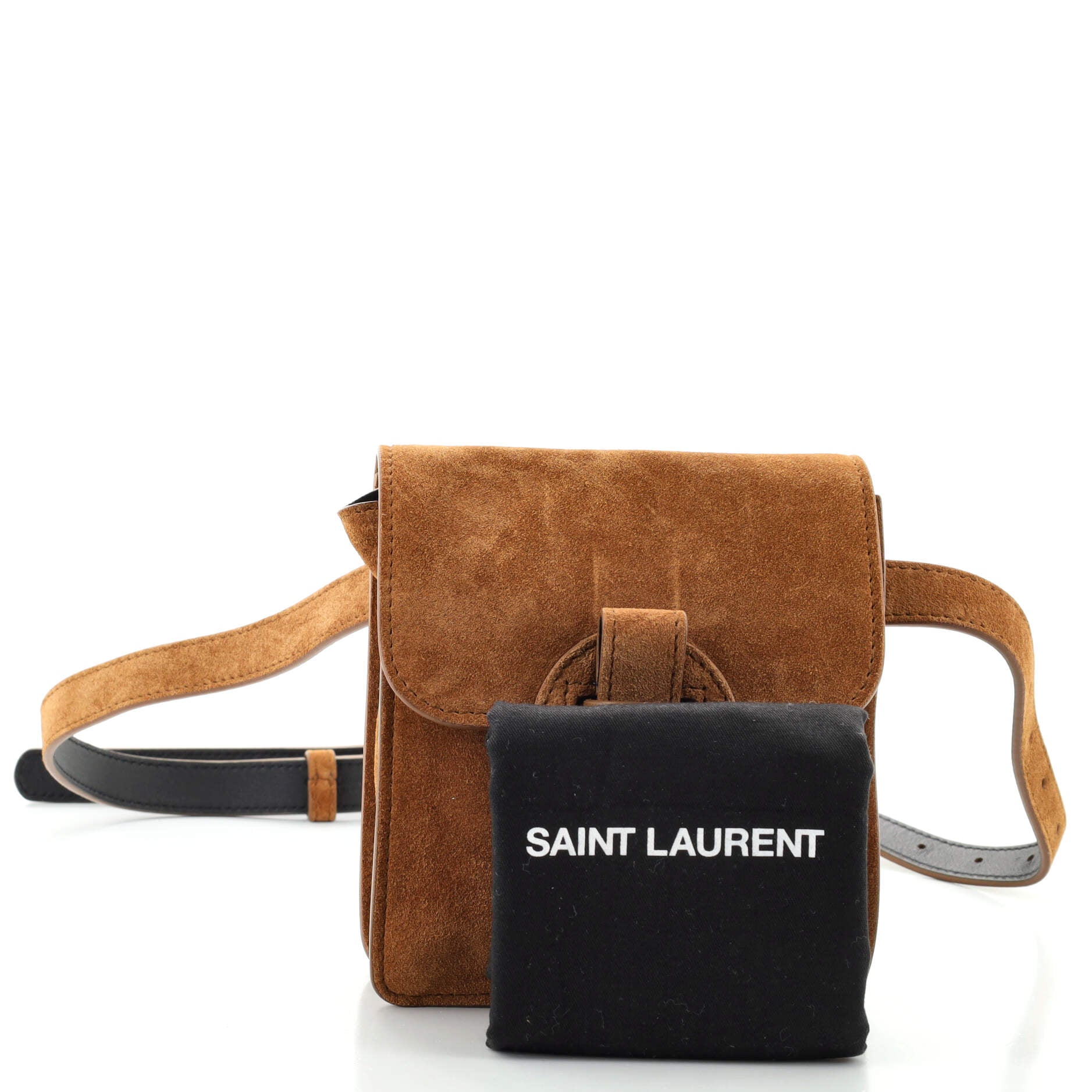 Flap Belt Bag Suede Mini