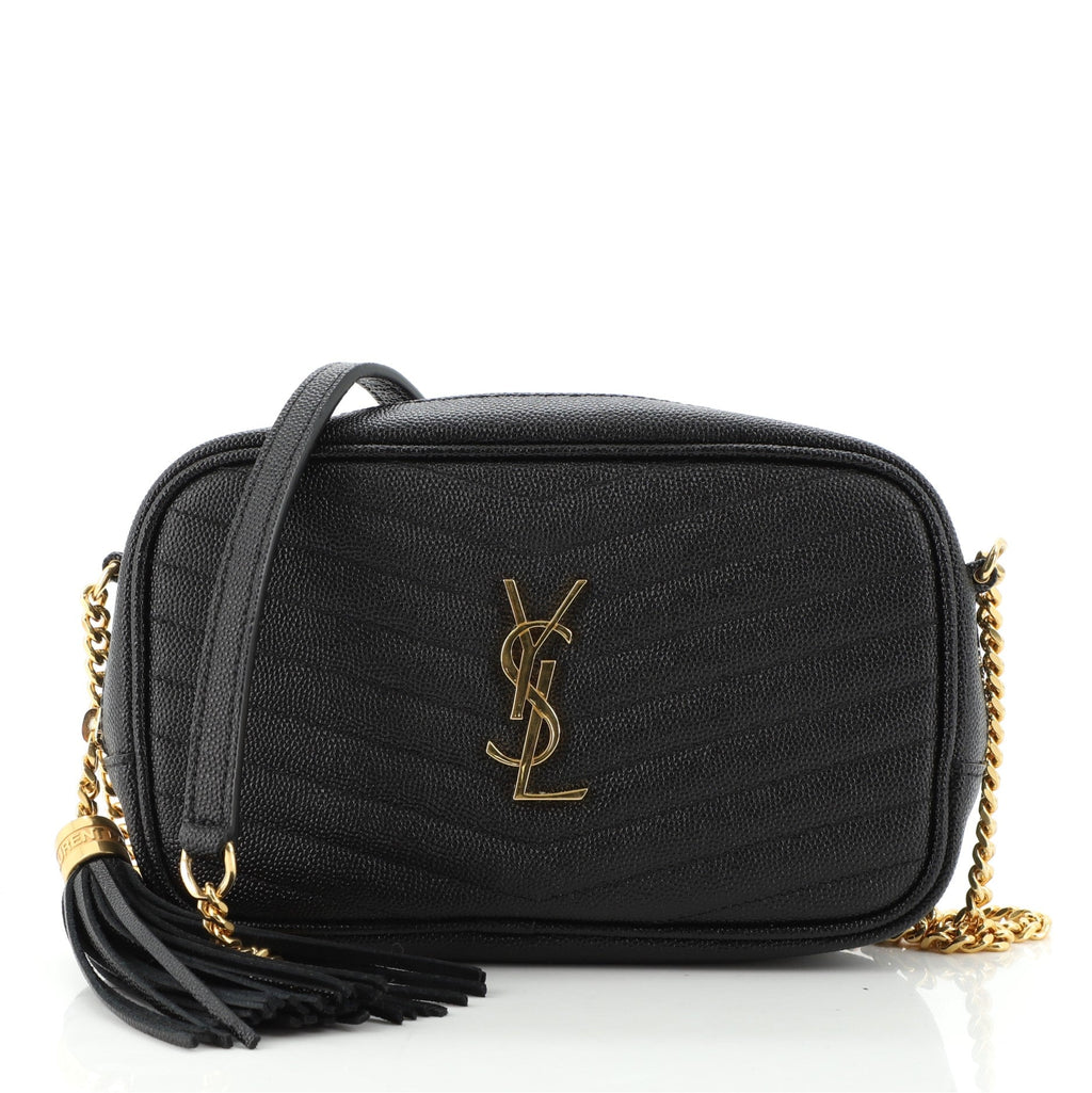 Lou Camera Bag Matelasse Chevron Leather Mini