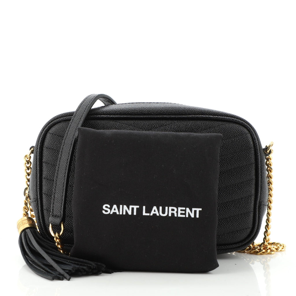 Lou Camera Bag Matelasse Chevron Leather Mini