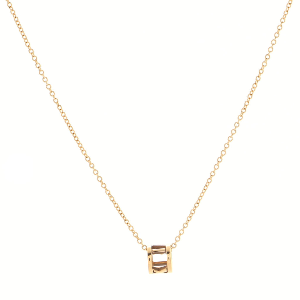 Atlas Open Pendant Necklace 18K Rose Gold