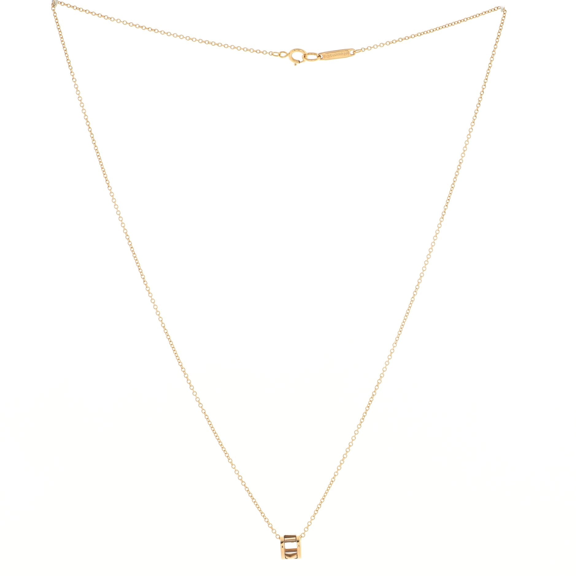Atlas Open Pendant Necklace 18K Rose Gold