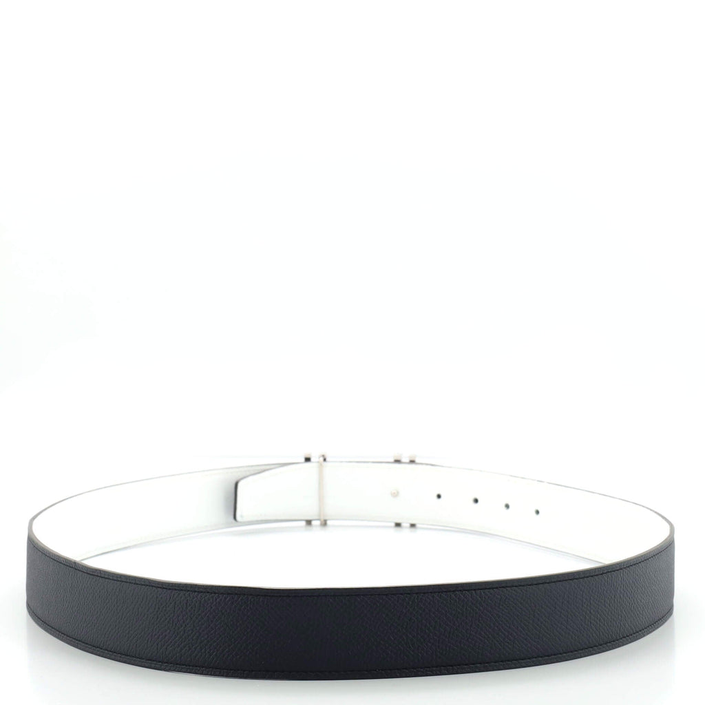 H Au Carre Reversible Belt Leather Medium 95