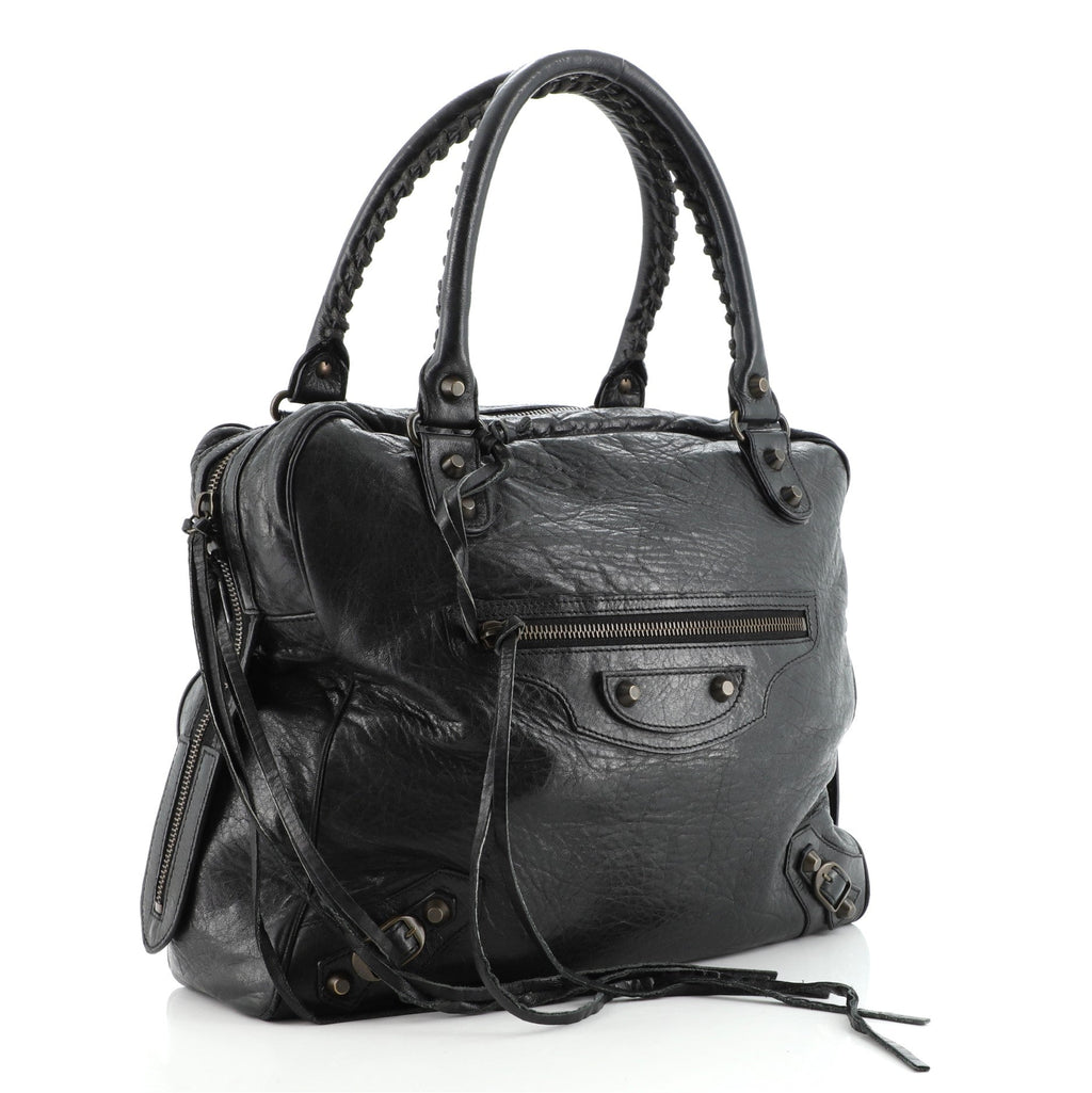 Classic Studs Bowling Bag Leather Mini