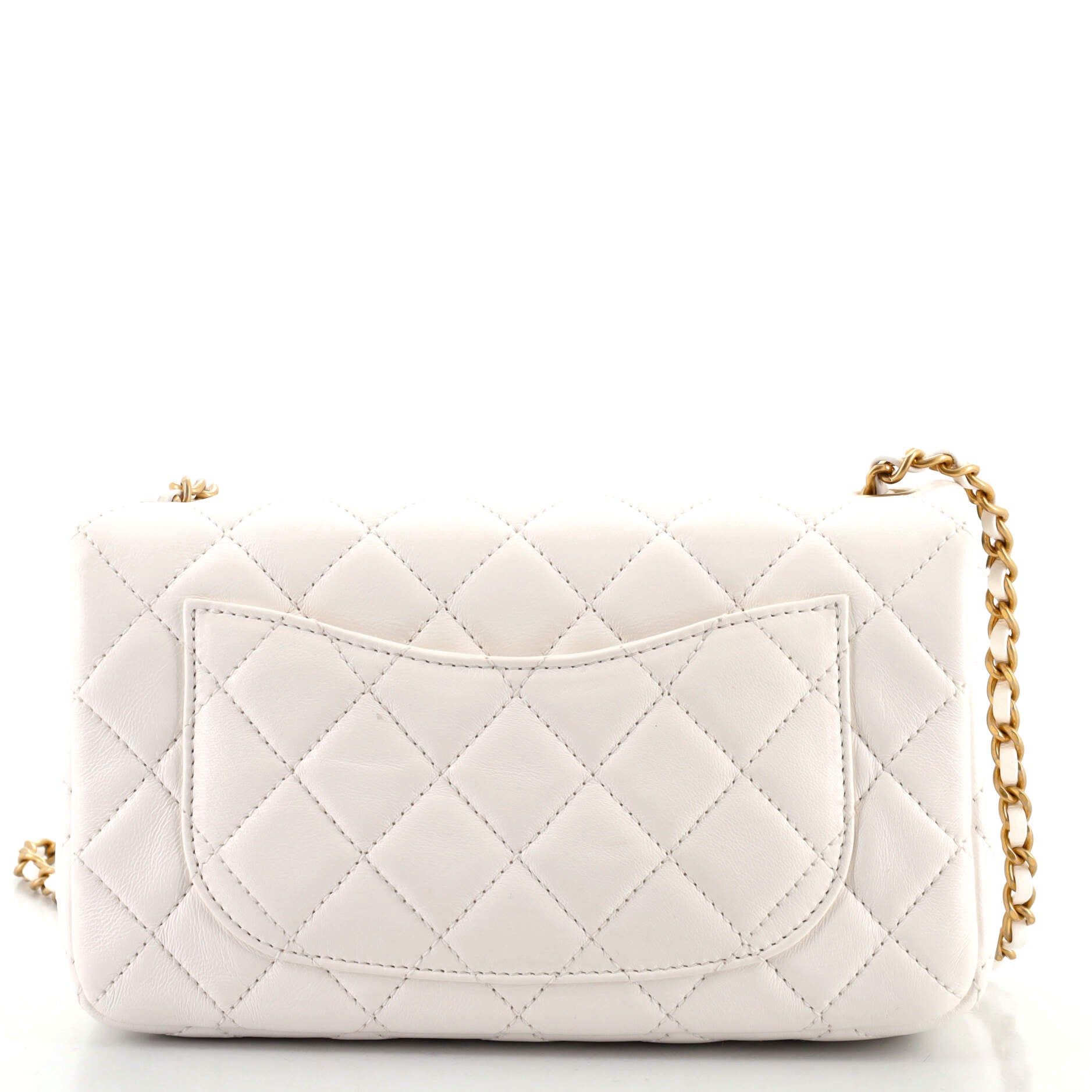Pearl Crush Flap Bag Quilted Lambskin Mini