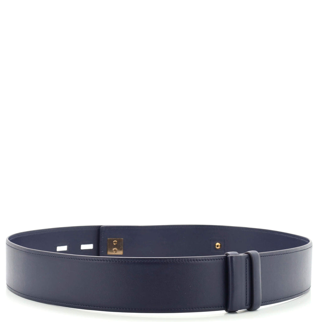 Gancini Hook Lock Belt Leather Wide 70