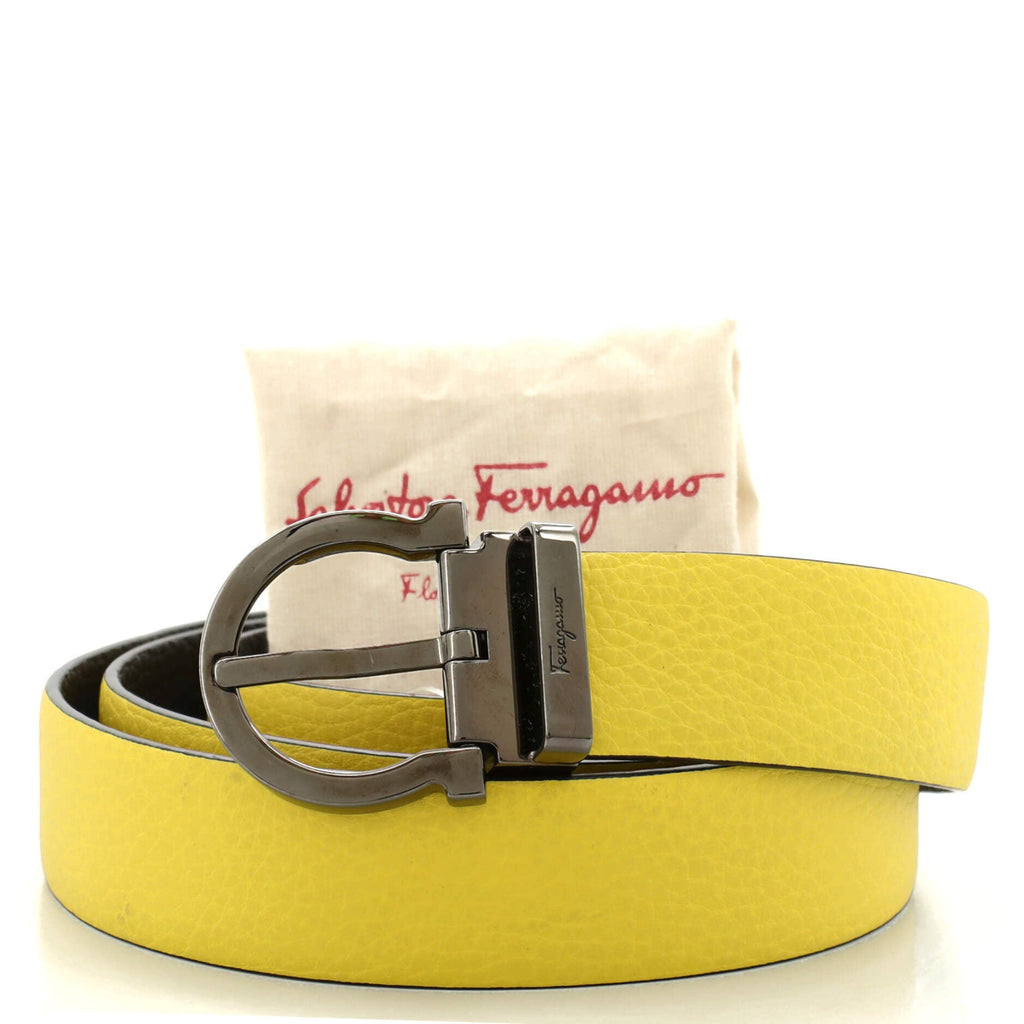 Gancini Buckle Reversible Belt Leather Medium 110