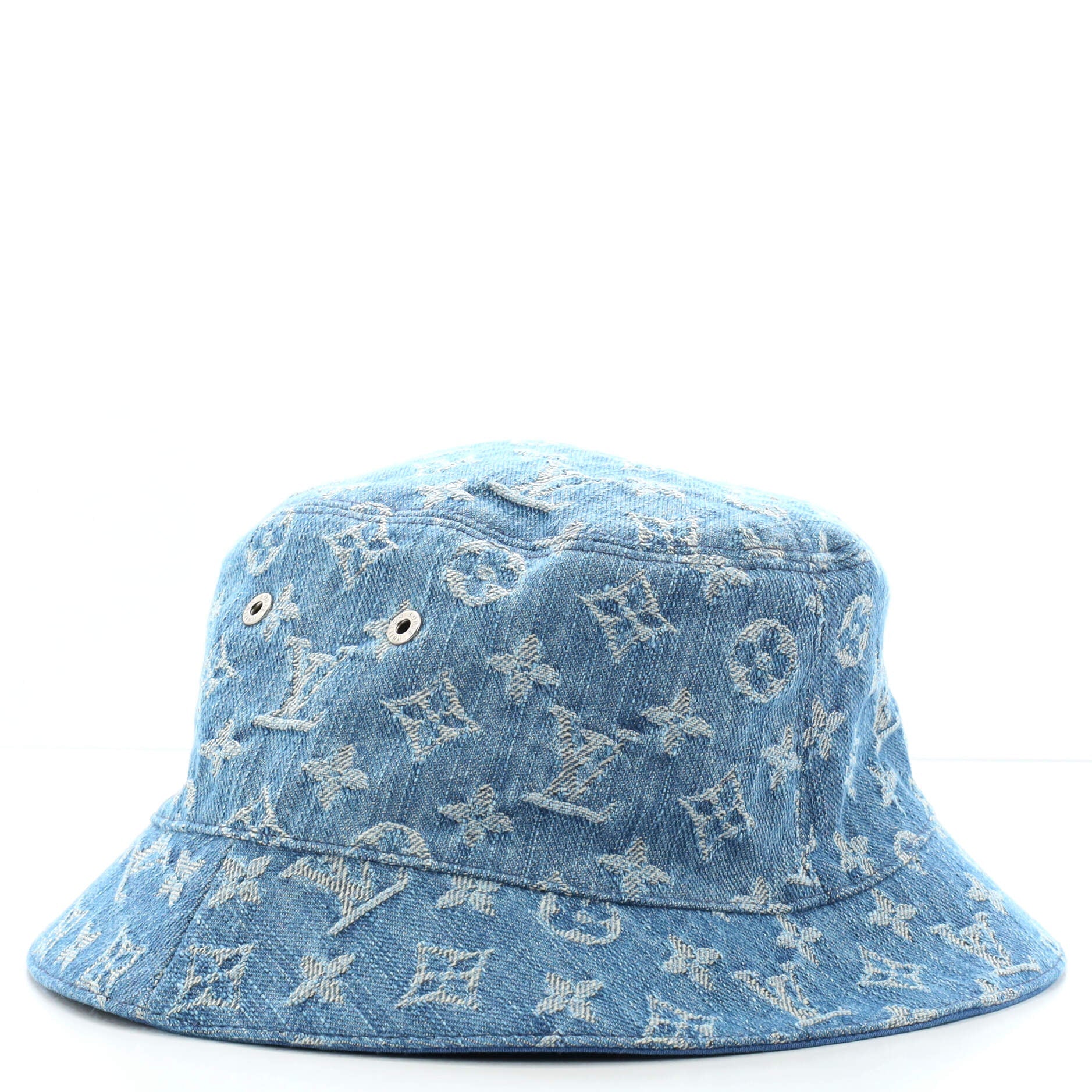 Essential Reversible Bucket Hat Monogram Denim XXL