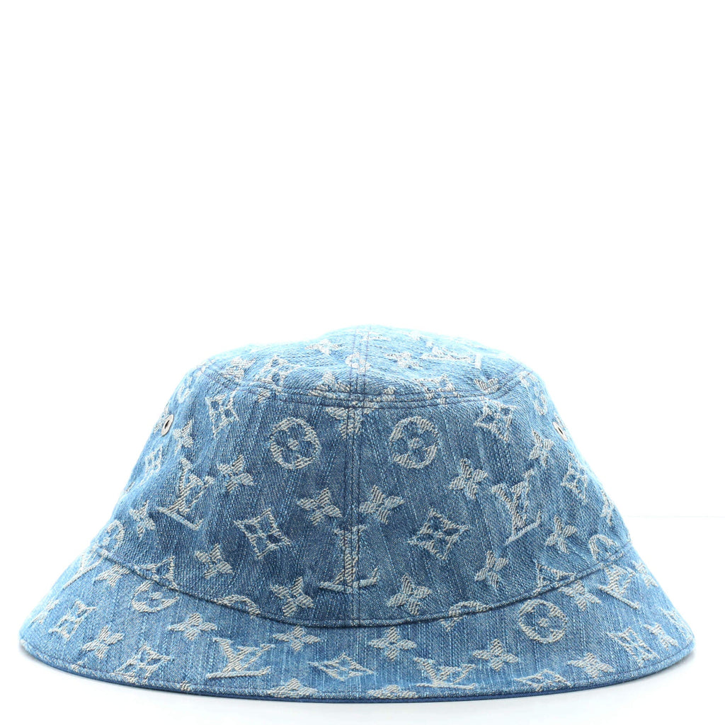 Essential Reversible Bucket Hat Monogram Denim XXL