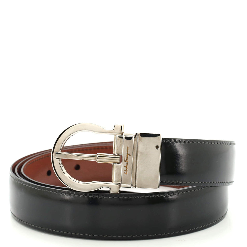 Gancini Buckle Reversible Belt Leather Medium 120