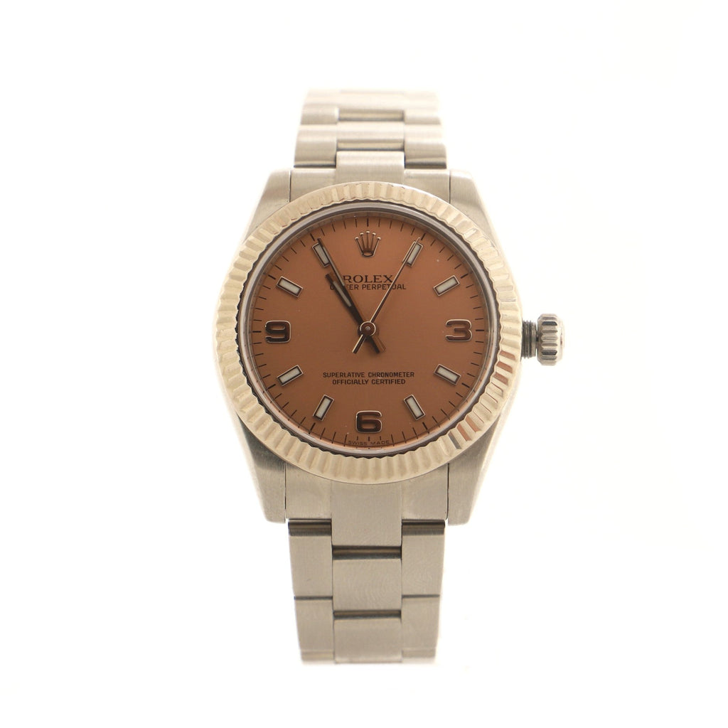 Oyster Perpetual Automatic Watch Stainless Steel and White Gold 31