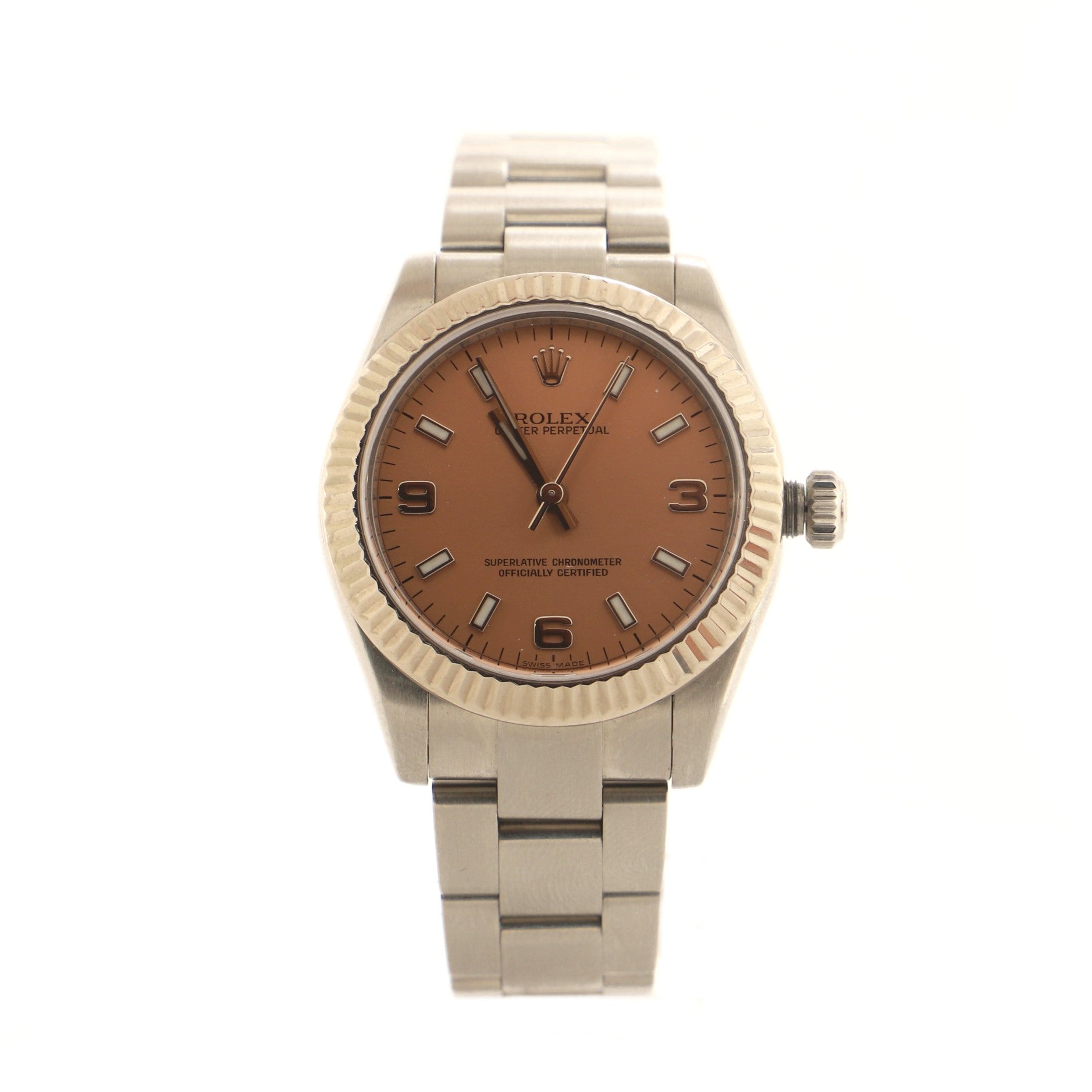 Oyster Perpetual Automatic Watch Stainless Steel and White Gold 31