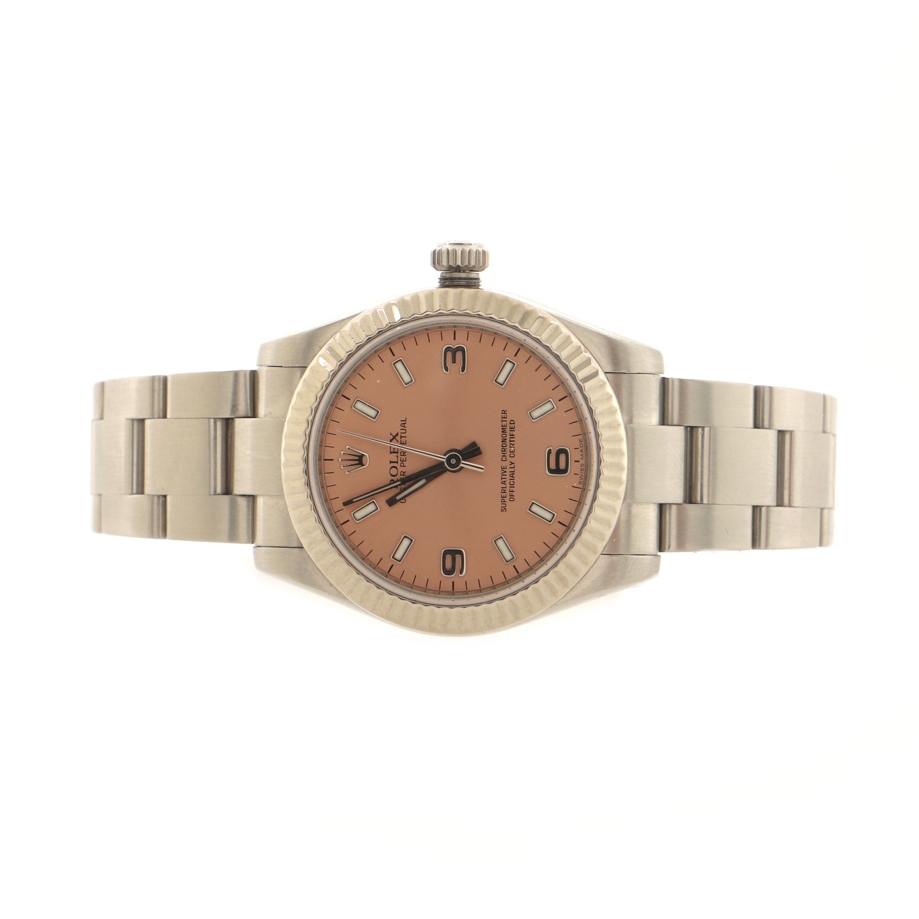 Oyster Perpetual Automatic Watch Stainless Steel and White Gold 31