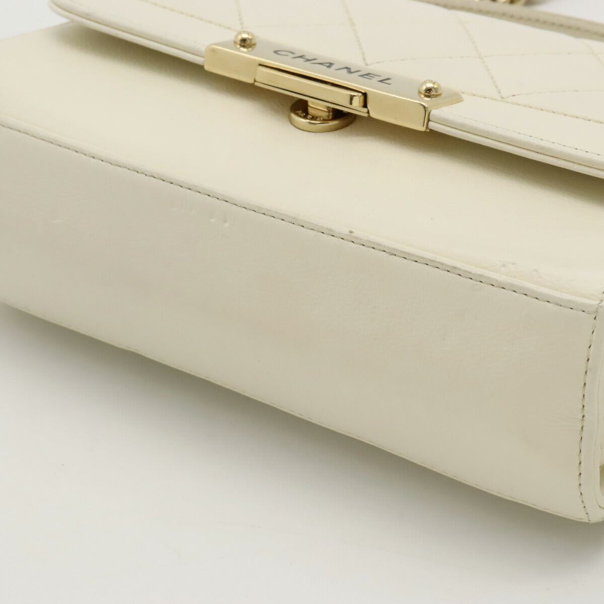 Chanel Leather Matelassé 2way Handbag