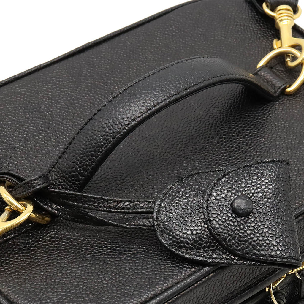 Chanel Caviar Skin Vanity Bag 2way Handbag