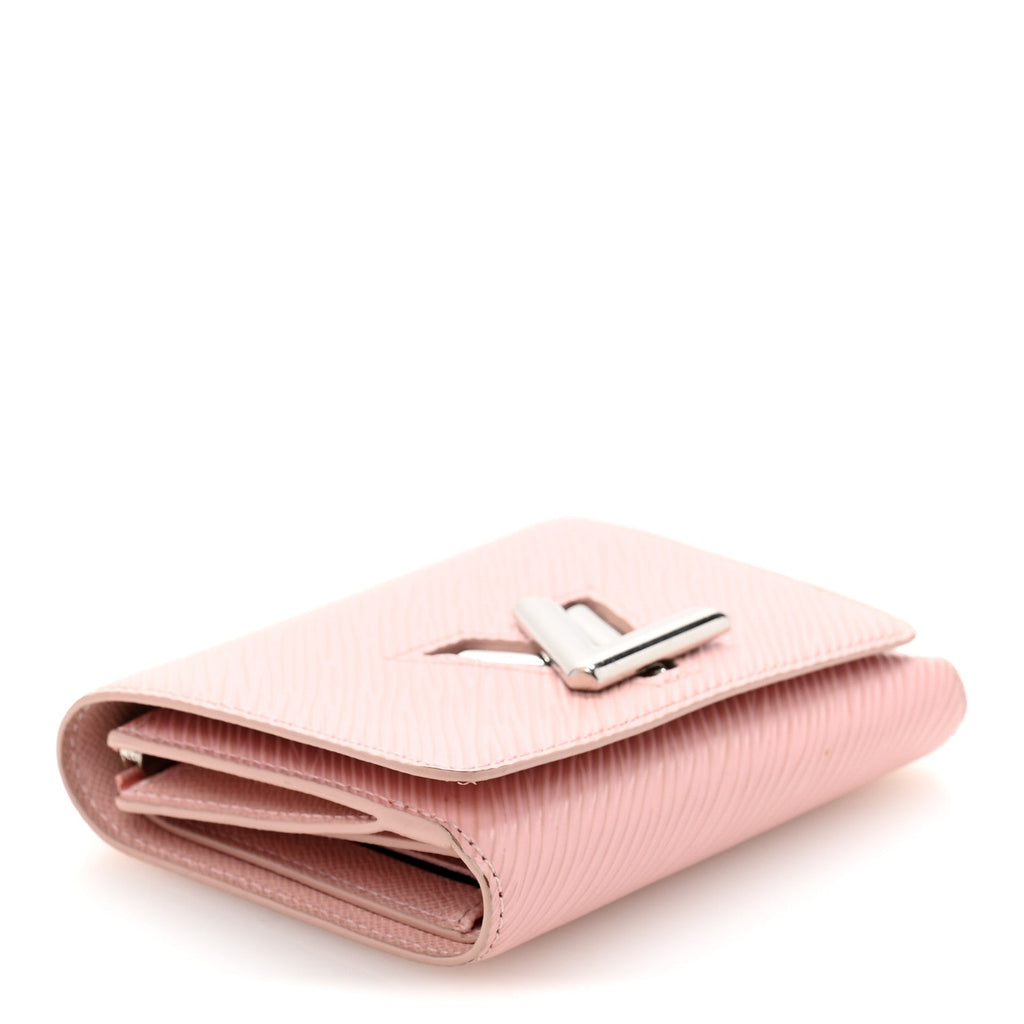 Epi Twist Compact Wallet Rose Ballerine