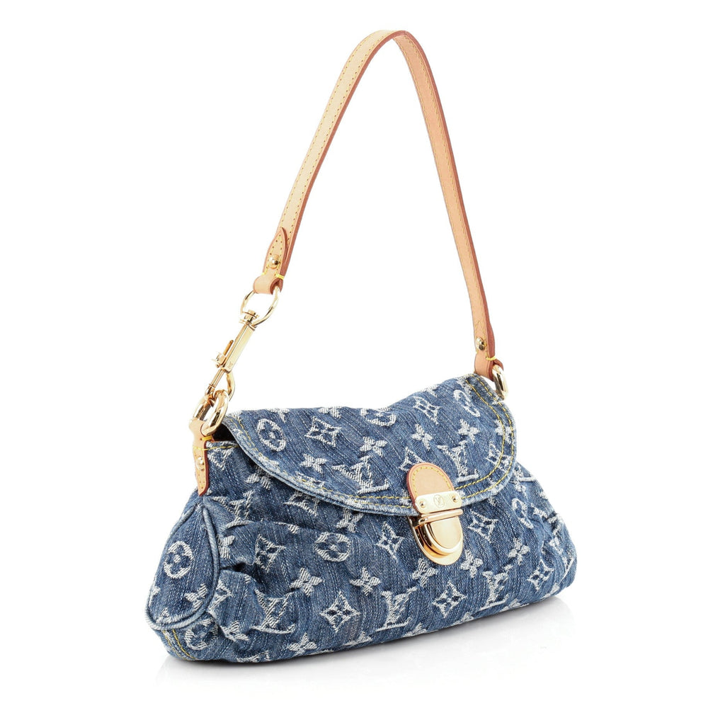 Pleaty Handbag Denim Mini