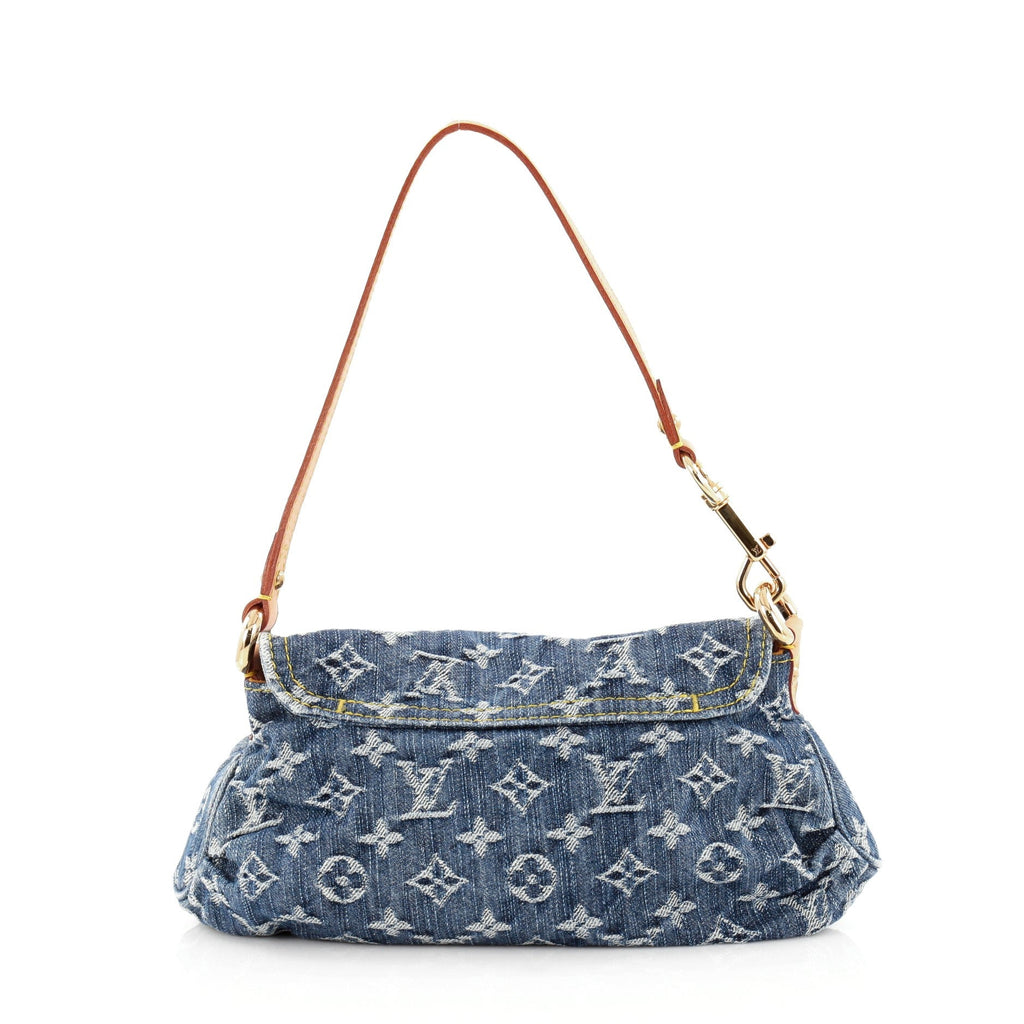 Pleaty Handbag Denim Mini