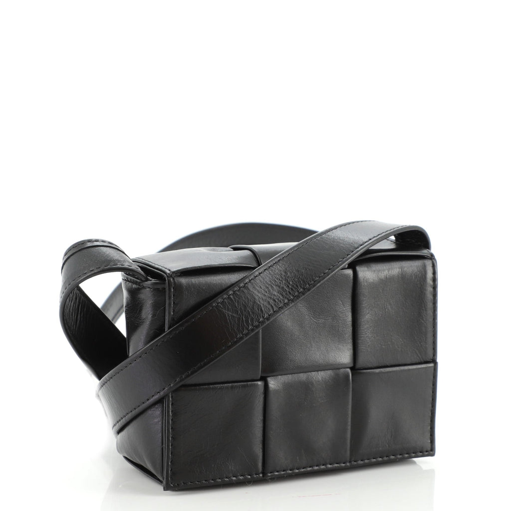 Cassette Crossbody Bag Maxi Intrecciato Leather Extra Mini