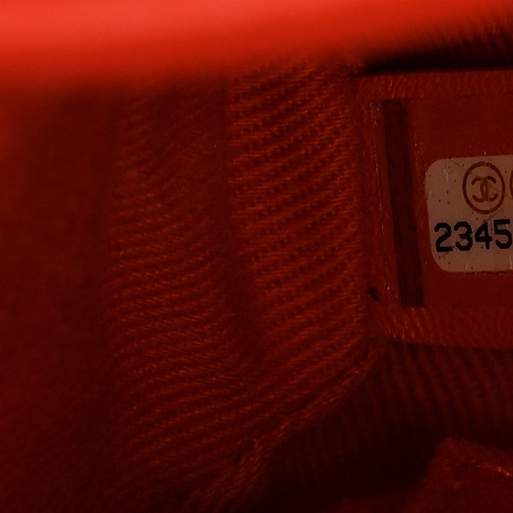 Grained Calfskin Mini Neo Executive Shopper Tote Red