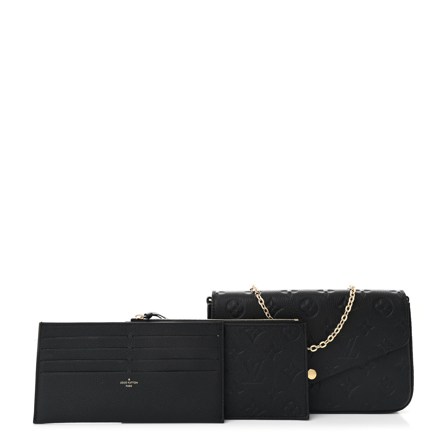Empreinte Pochette Felicie Chain Wallet Black