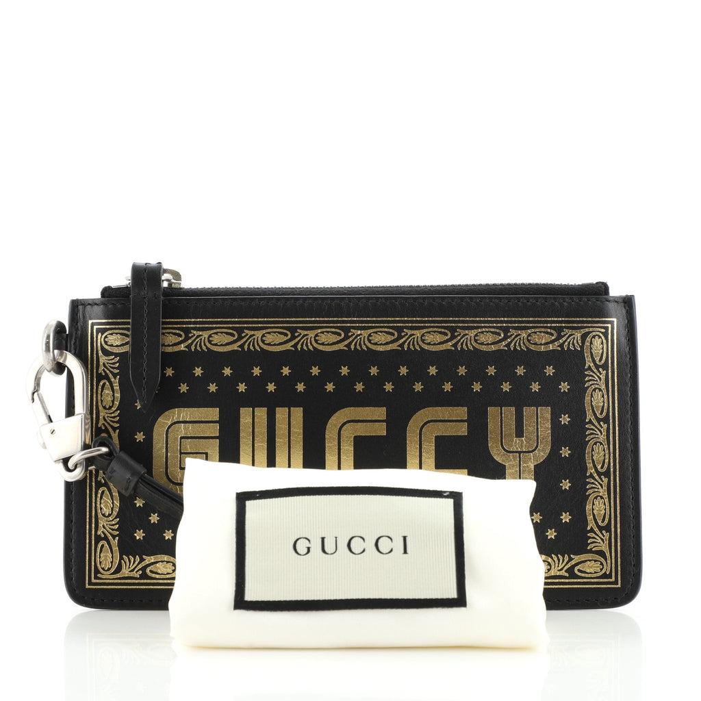 Wristlet Clutch Limited Edition Printed Leather Small