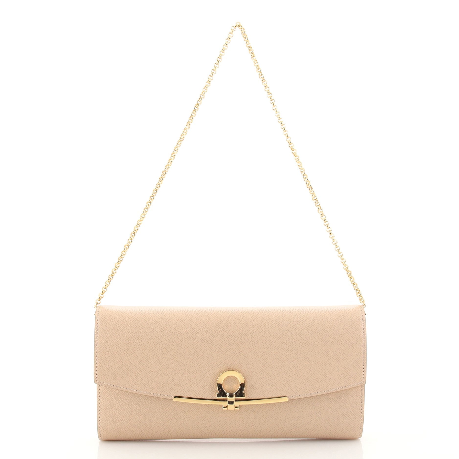 Gancini Clip Clutch Leather Mini