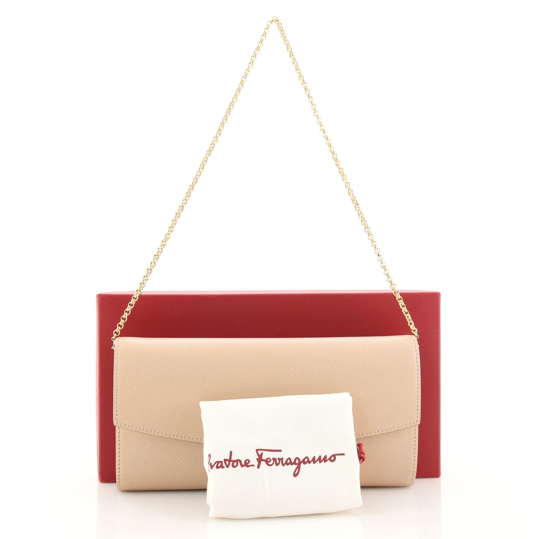 Gancini Clip Clutch Leather Mini