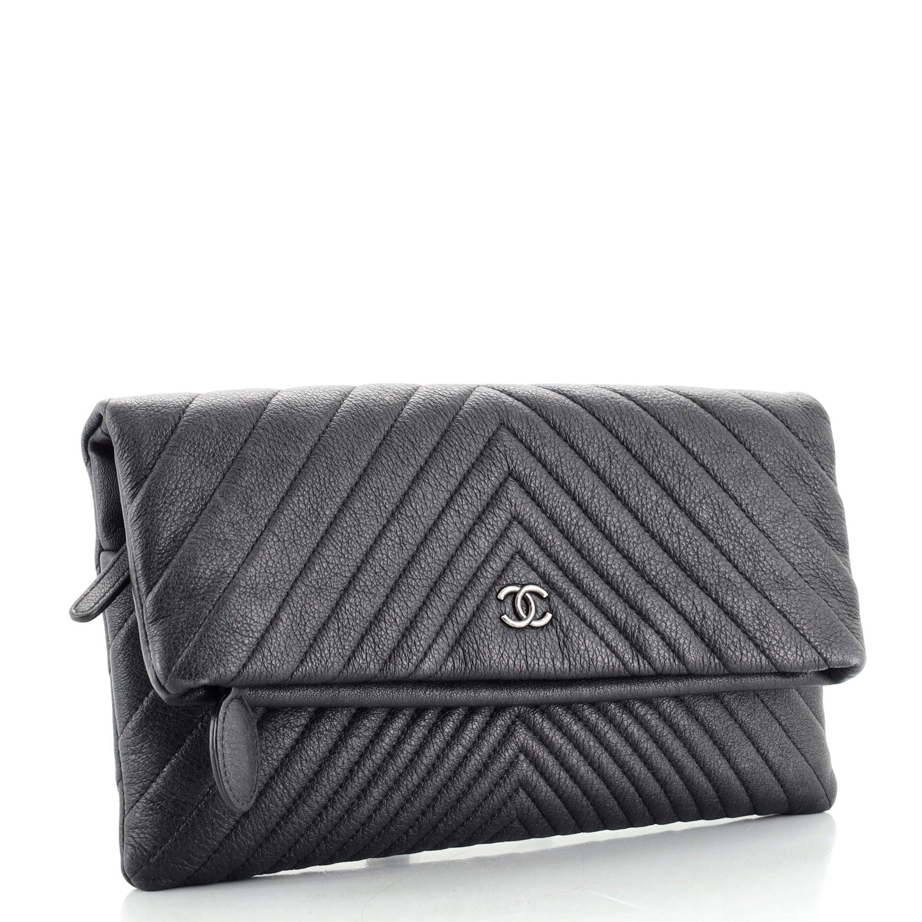 Beauty CC Clutch Chevron Calfskin