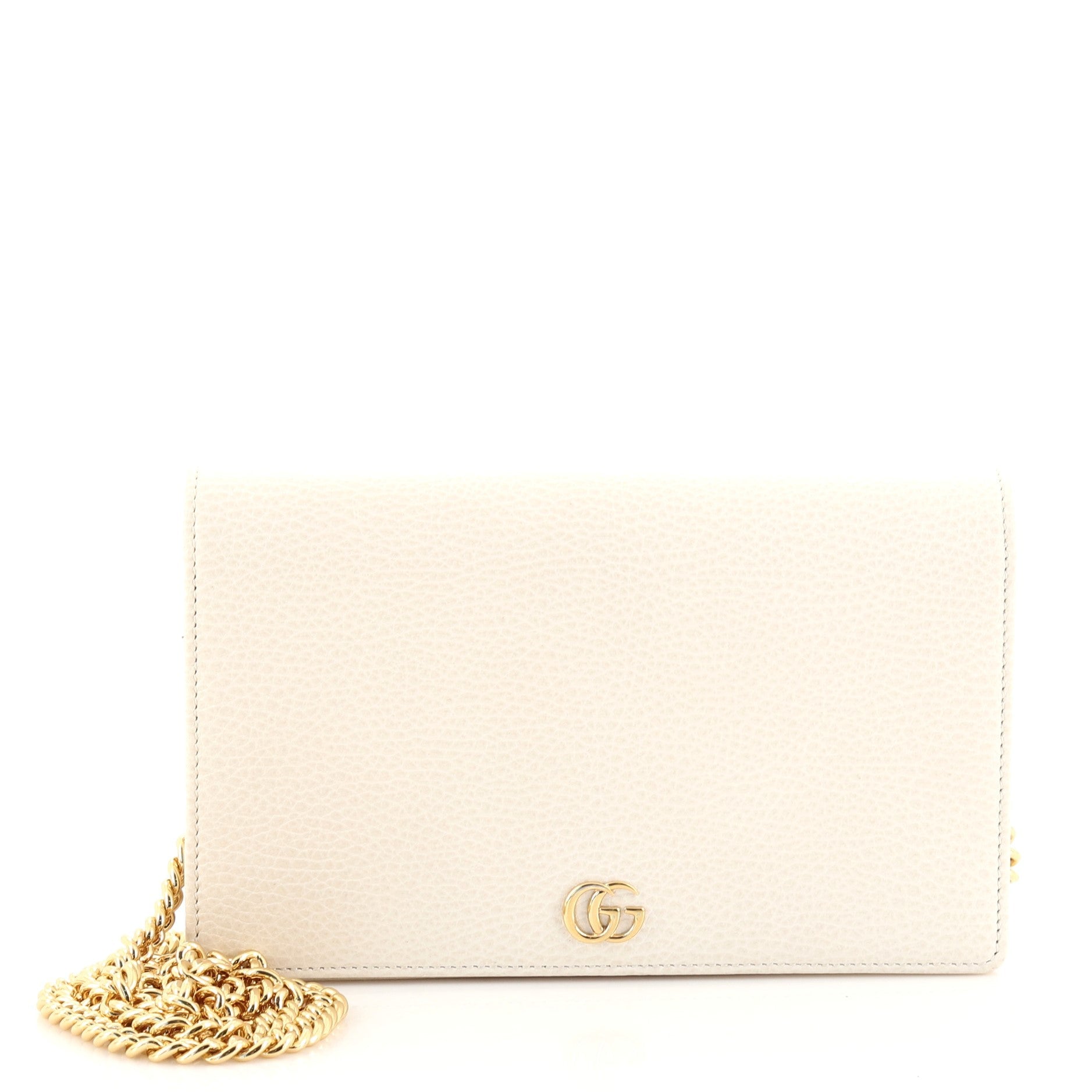 Petite GG Marmont Chain Wallet Leather Mini