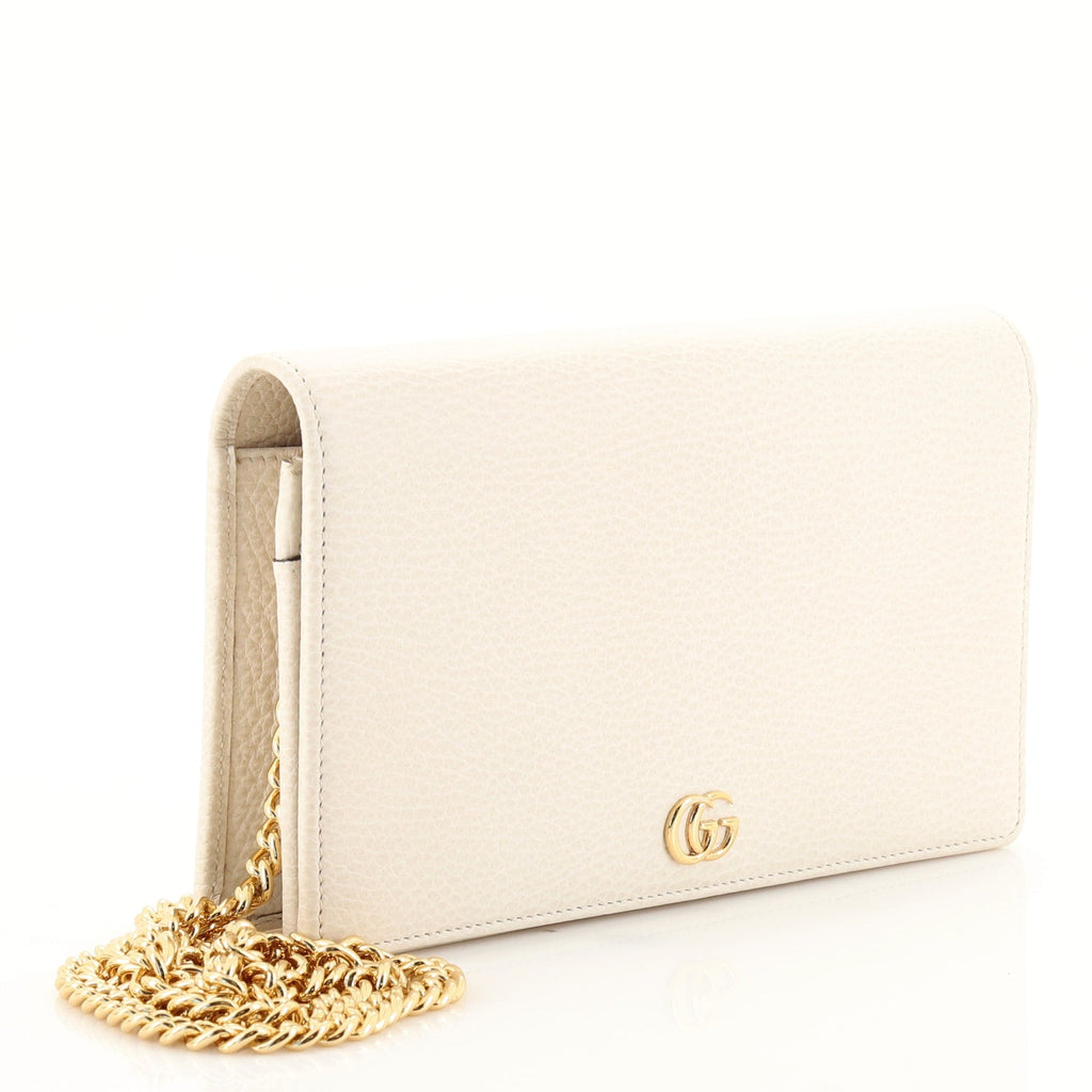 Petite GG Marmont Chain Wallet Leather Mini