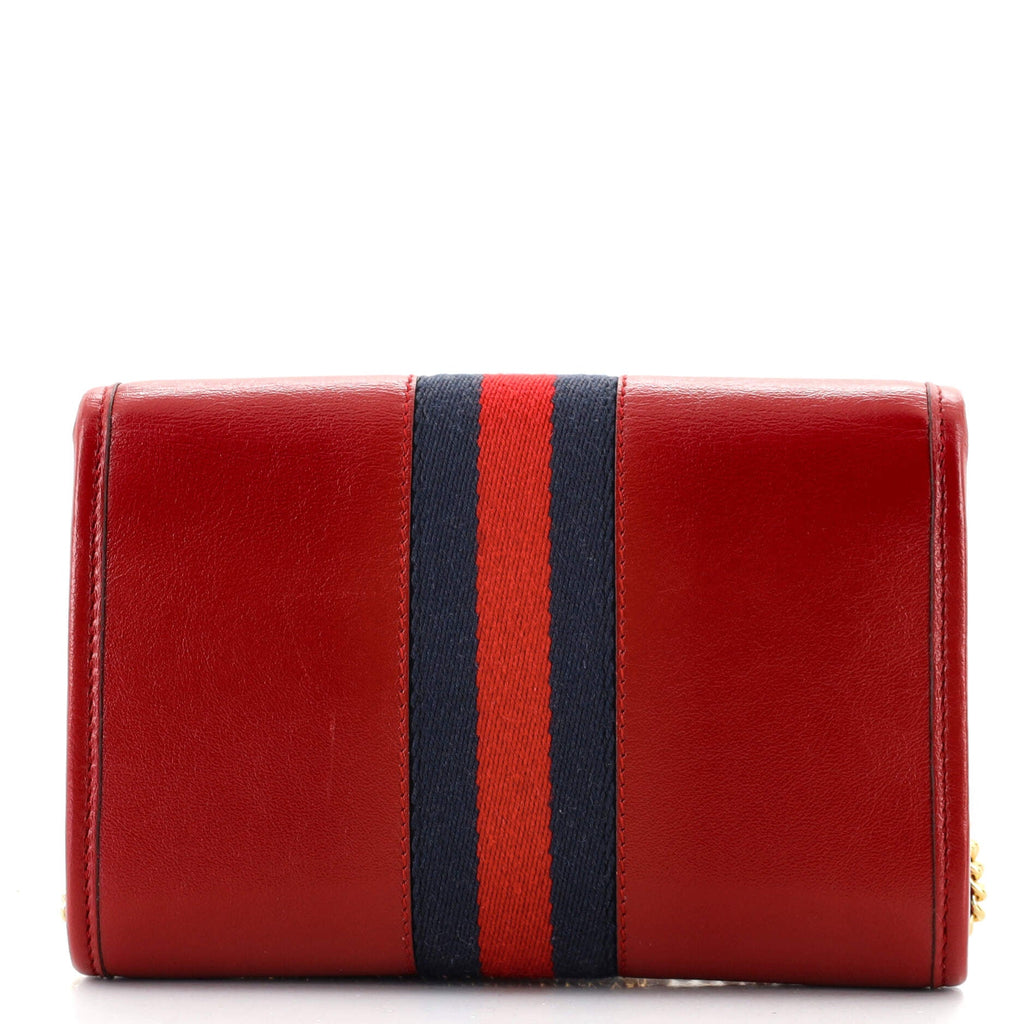 Rajah Web Chain Shoulder Bag Leather Mini