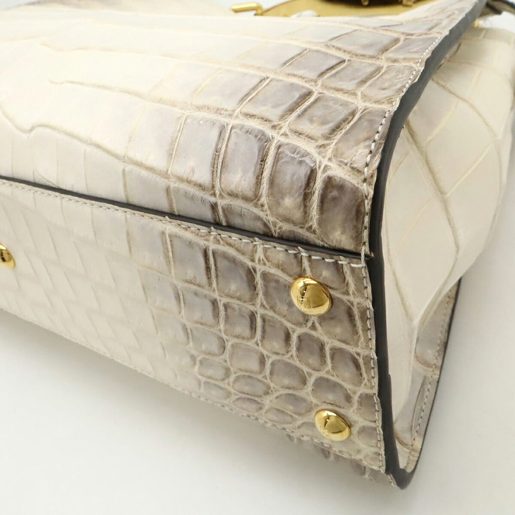 Fendi Peekaboo Iconic Crocodile 2way Bag