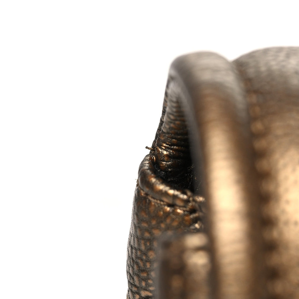 Metallic Caviar Medium Timeless CC Flap Bronze