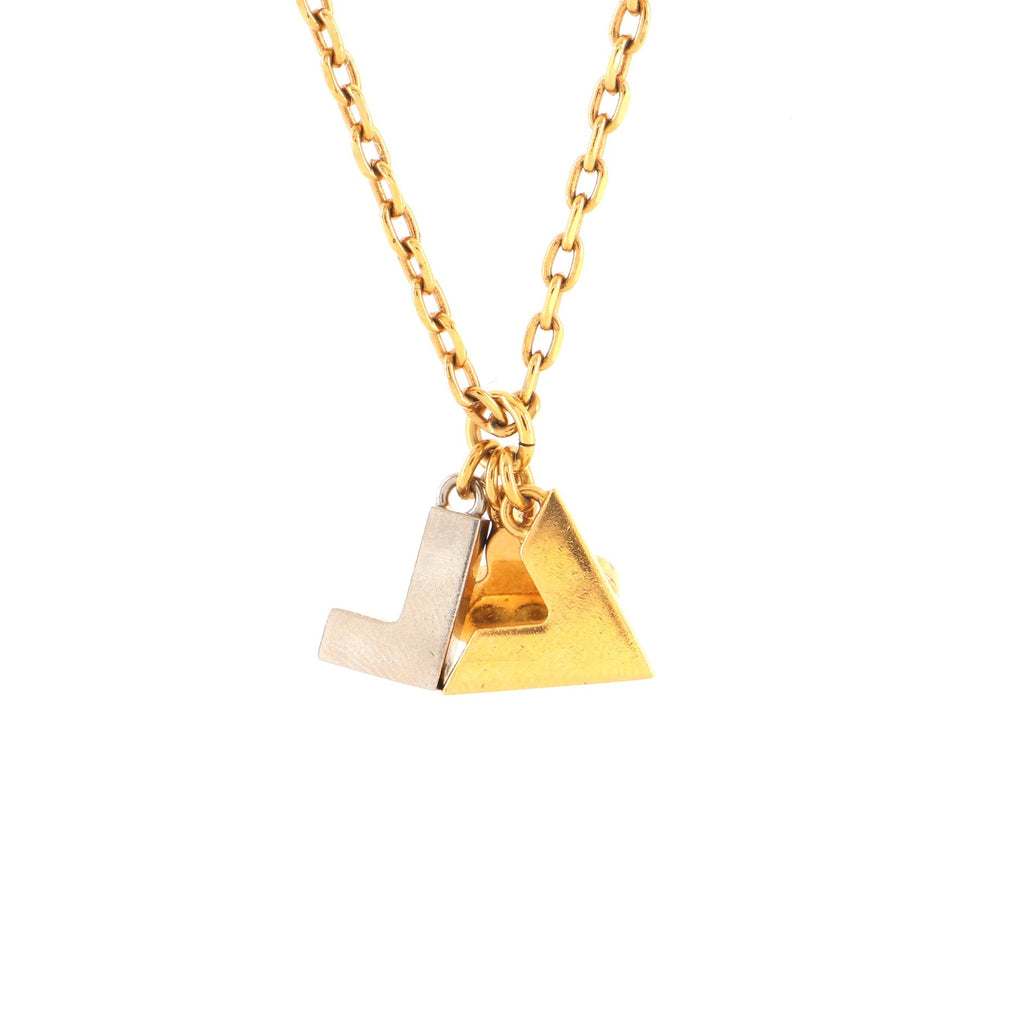 Love Letters Pendant Necklace Metal with Crystals