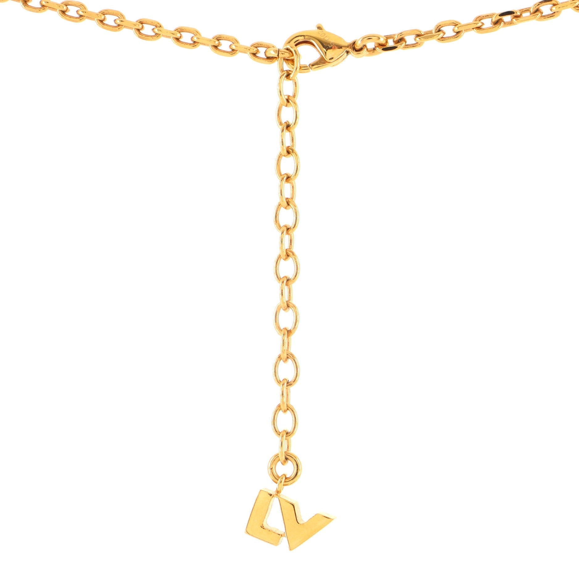 Love Letters Pendant Necklace Metal with Crystals