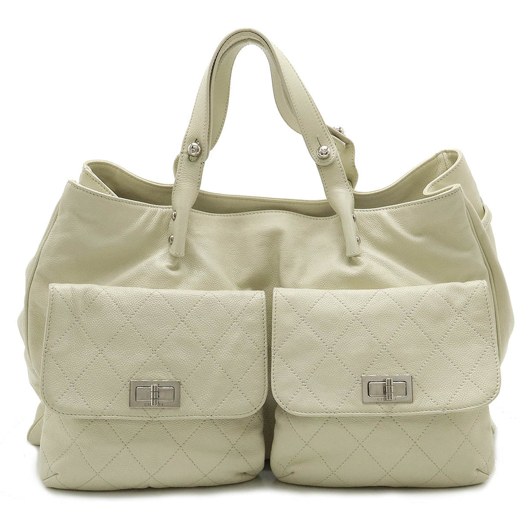 Chanel Caviar Skin 2.55 Matelasse Tote Bag