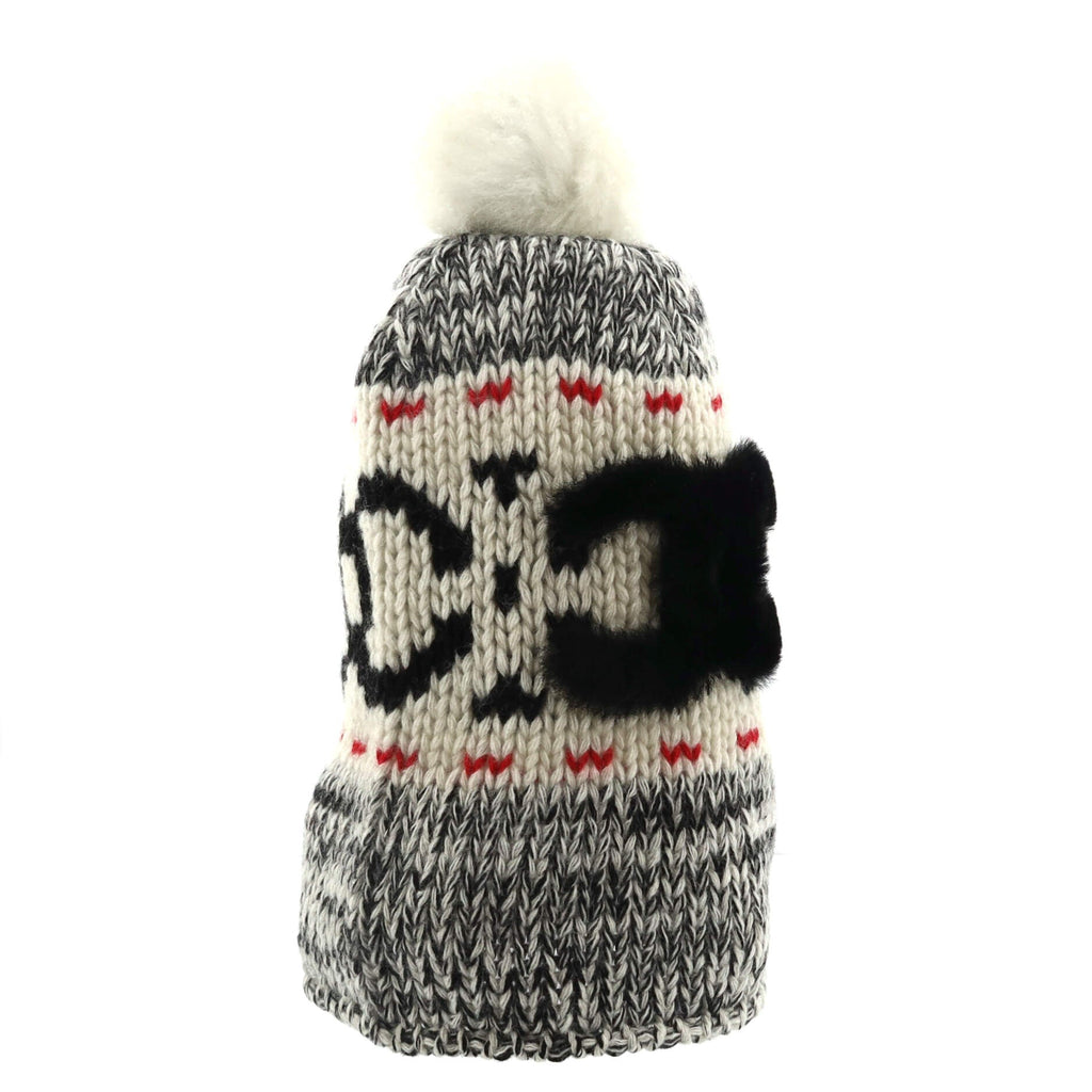 Multi CC Pom Pom Beanie Wool and Shearling XXL