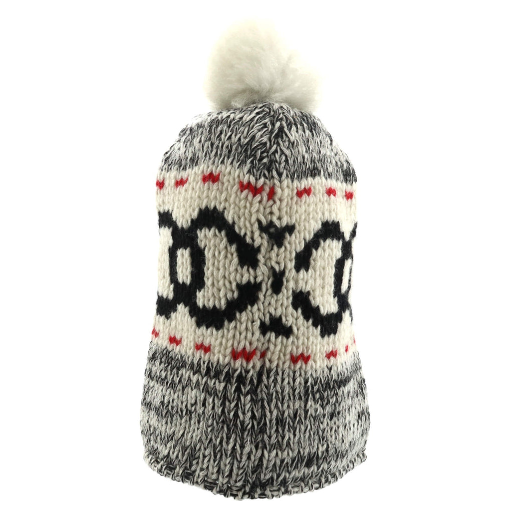 Multi CC Pom Pom Beanie Wool and Shearling XXL