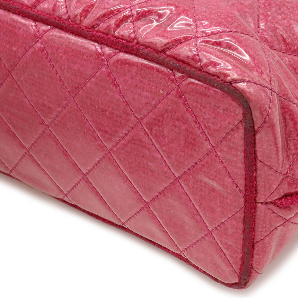 Chanel Patent Coco Mark 2way Tote Bag A47155 Pink