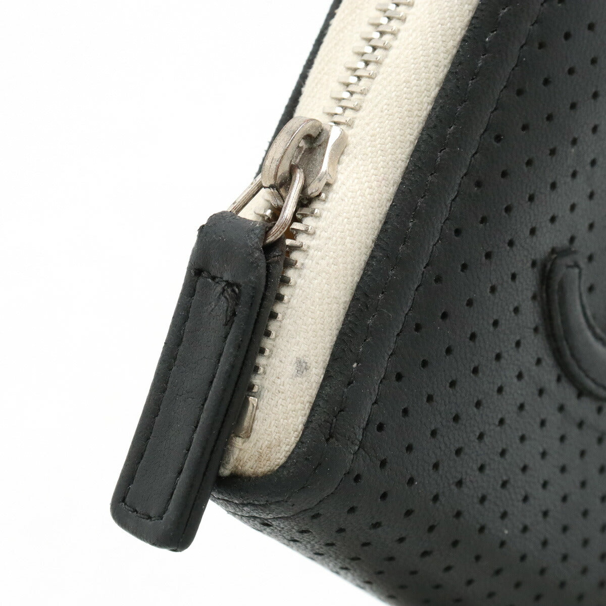 Chanel Leather Coco Mark  Case Business  Holder