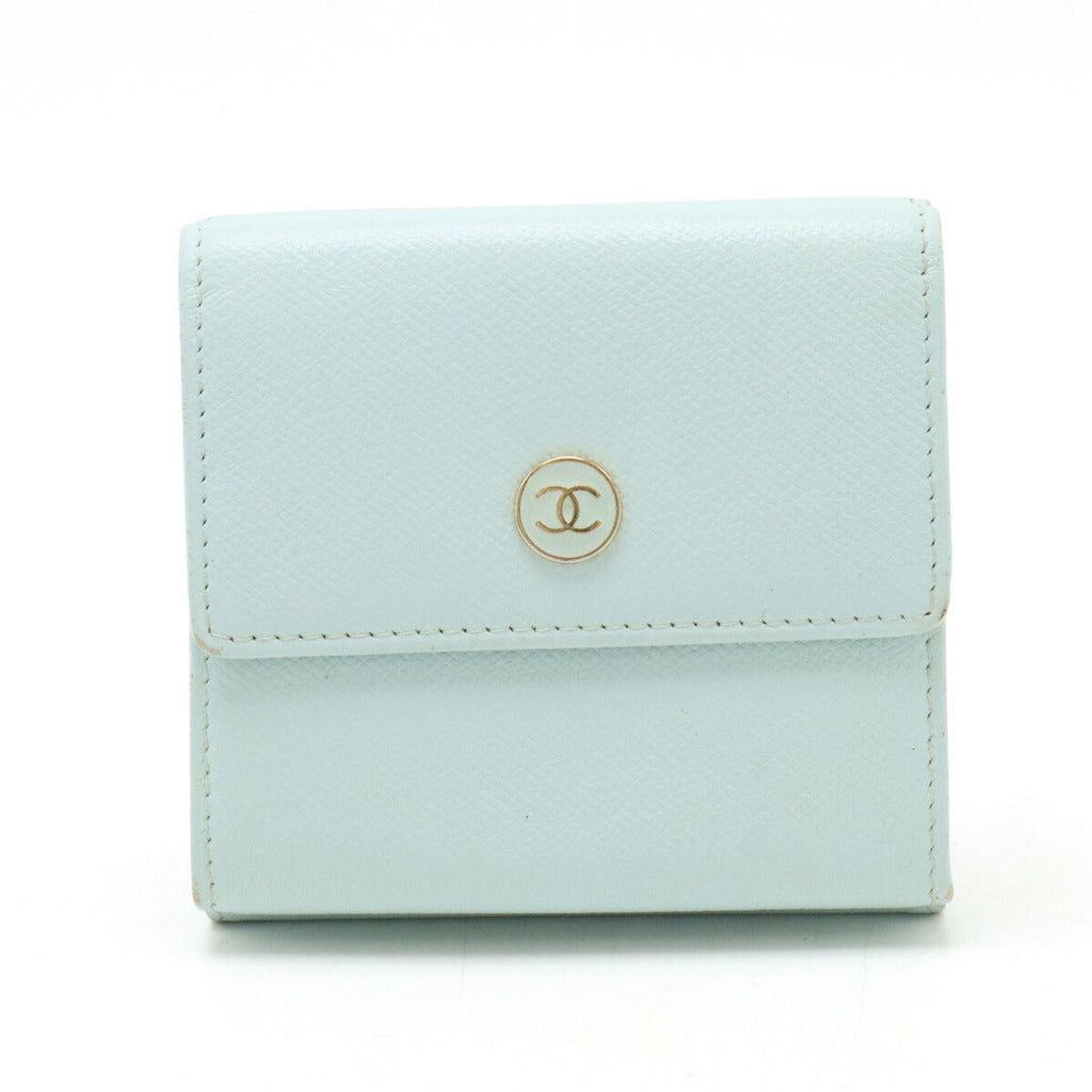 Chanel Coco Button Leather Wallet