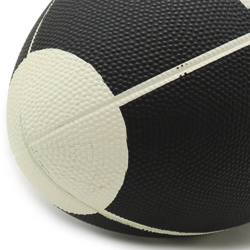 Chanel Rubber Coco Mark Rugby Ball Black White Used