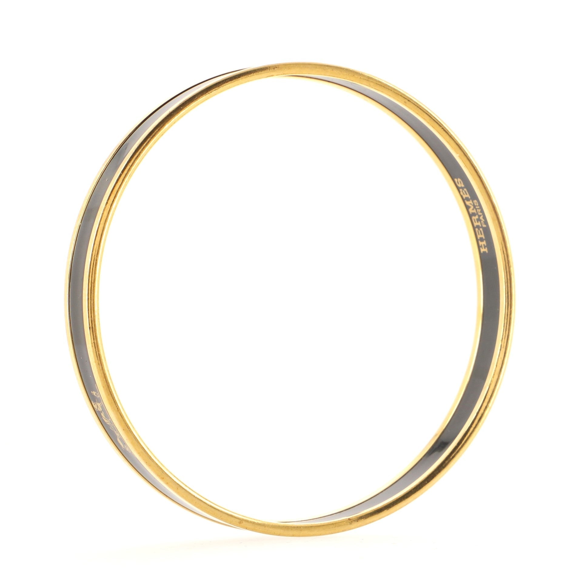Caleche Bangle Bracelet Enamel Narrow