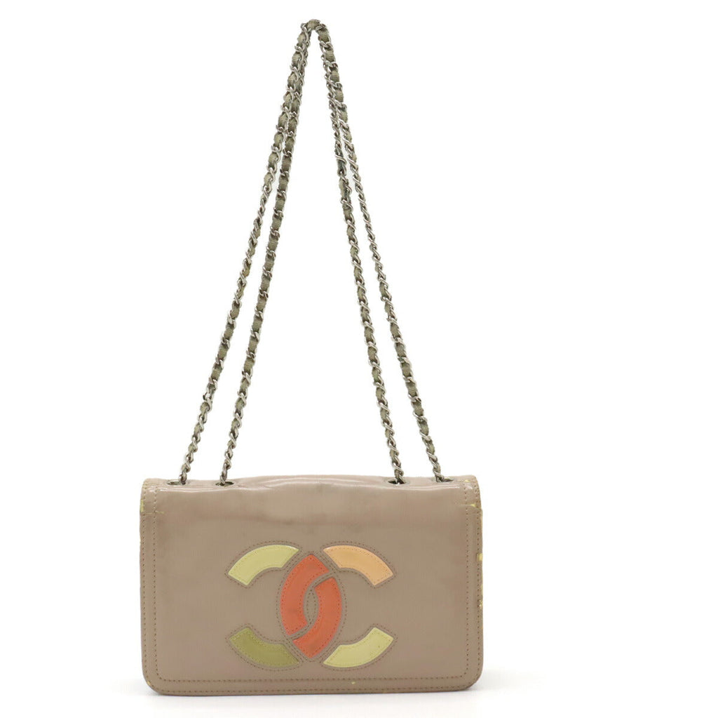 Chanel Enamel Lipstick Coco Mark 2way Chain Bag A66936