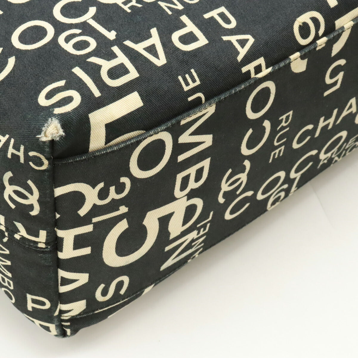 Chanel By Sea Line Canvas 2way Tote Bag A18303
